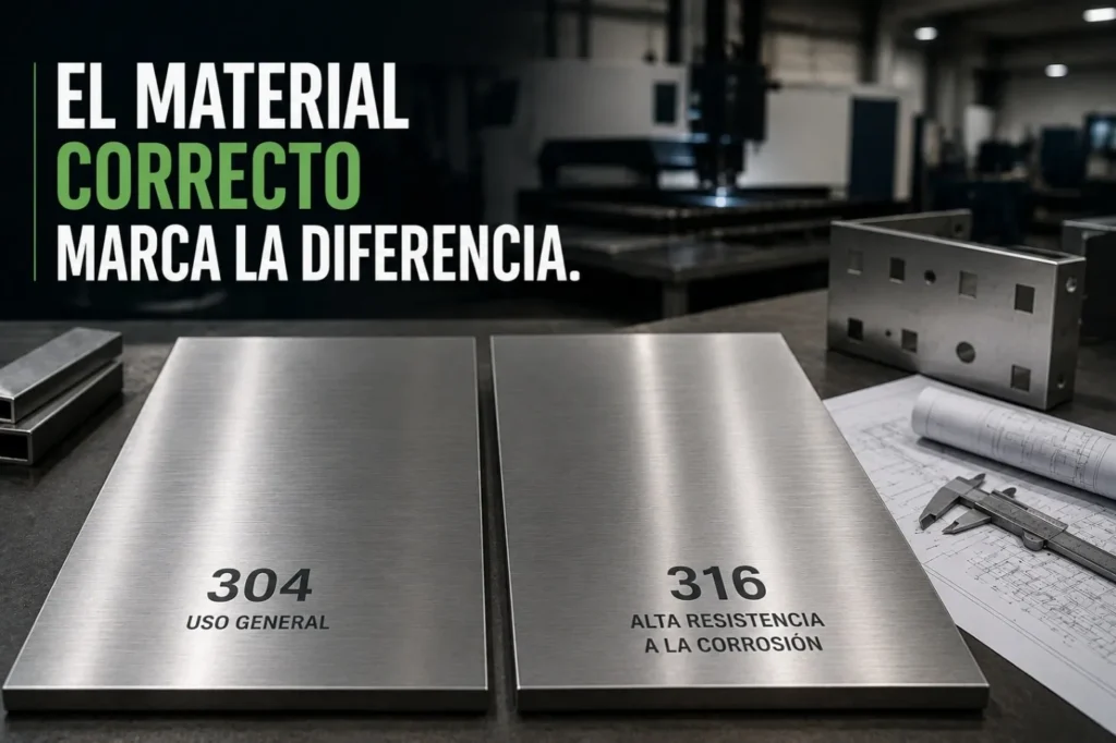 acero inoxidable 304 vs. 316: diferencias, ventajas y cuándo utilizar cada uno