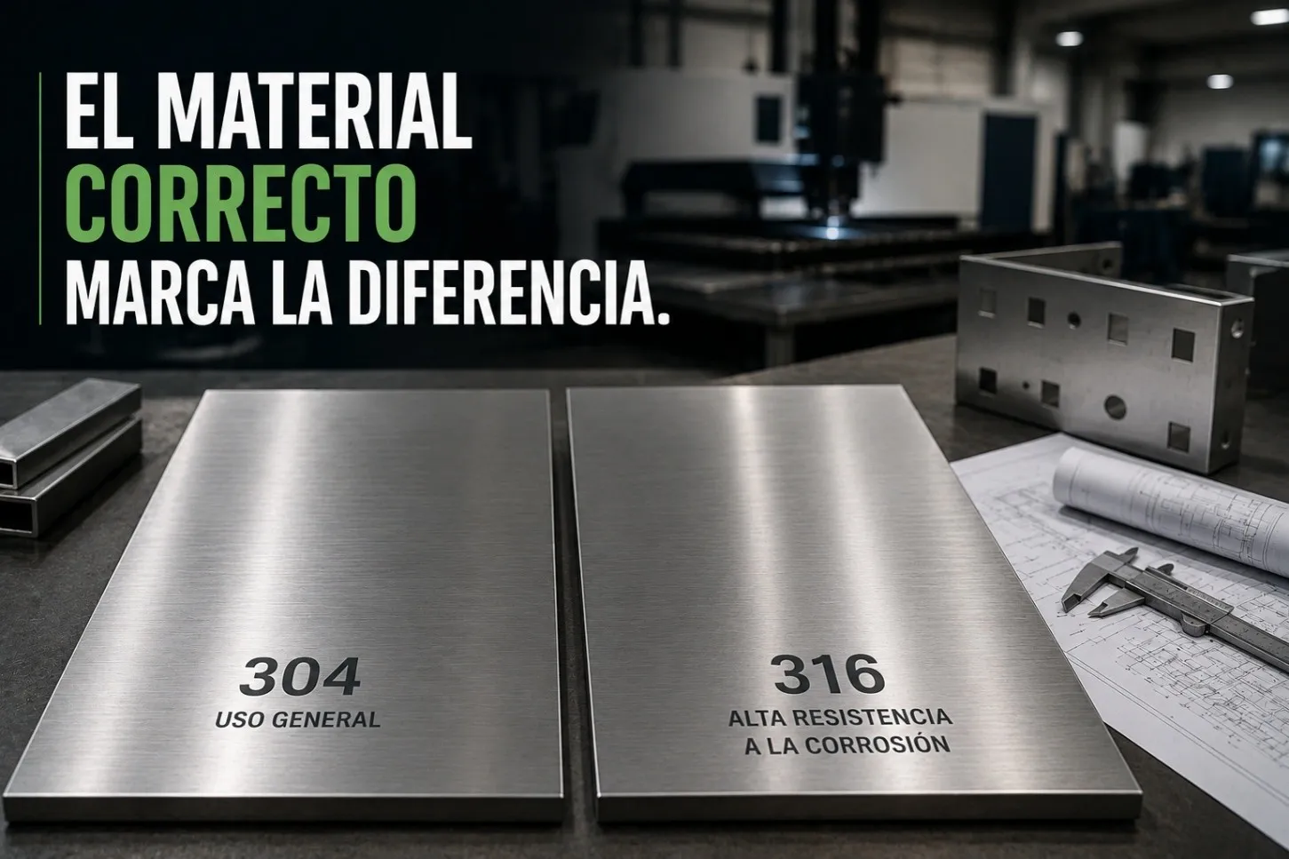 Acero inoxidable 304 vs. 316: diferencias, ventajas y cuándo utilizar cada uno